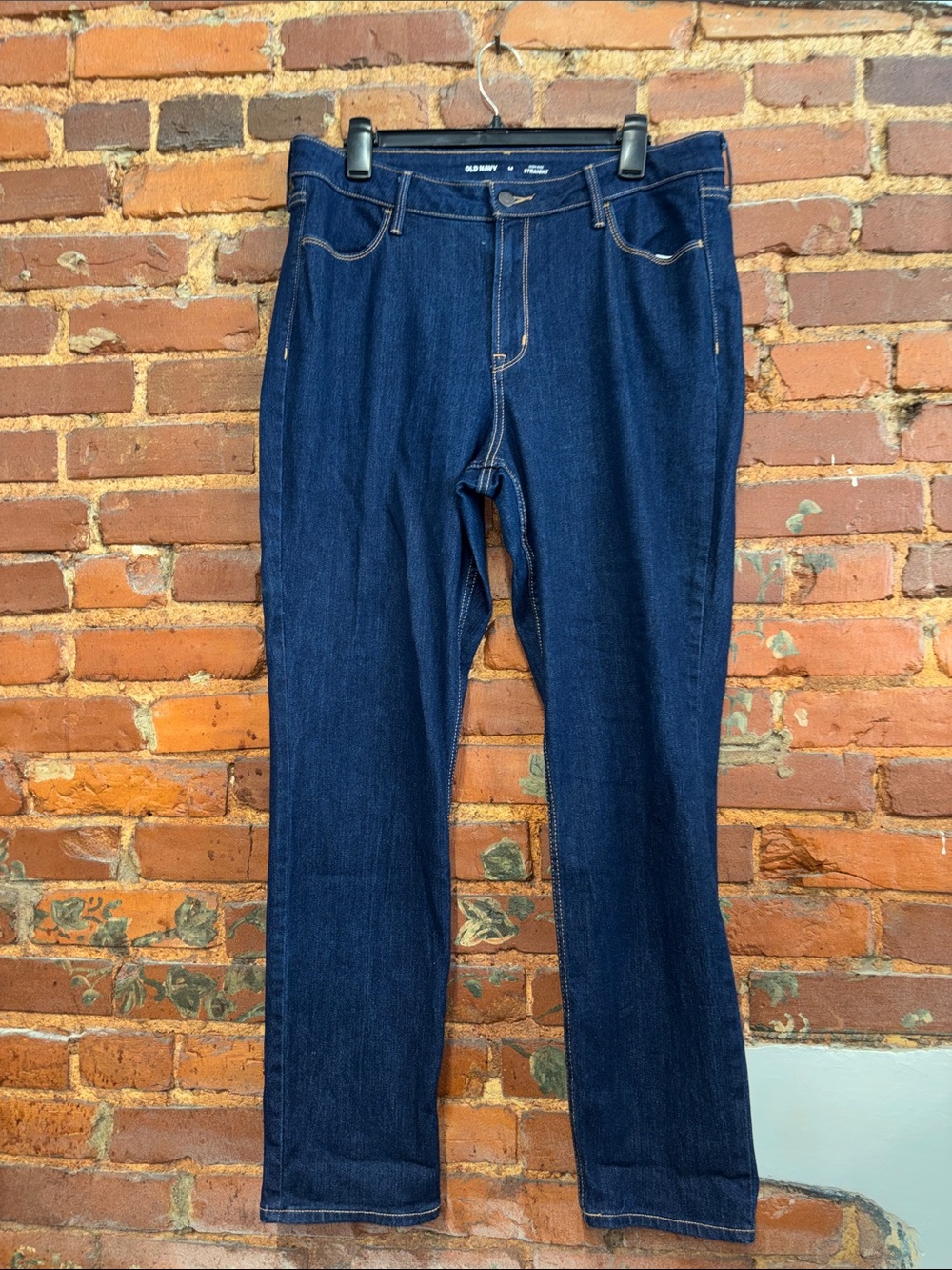 Old Navy High Rise Straight Dark Wash Denim Jeans Size 14